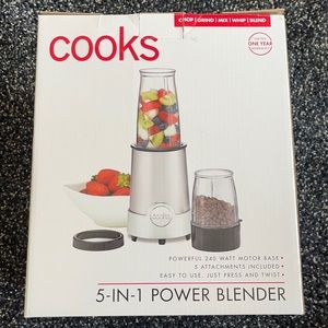 Cooks 5-in-1 Power Blender, New in box